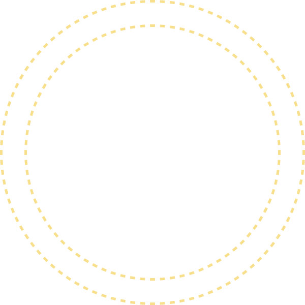 cercle jaune pointillé